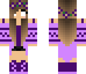 purple herobrine flower girl