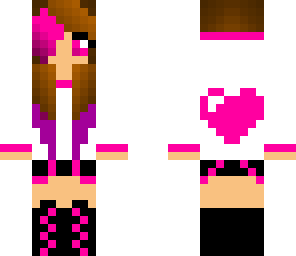 pink and purple valentine skin