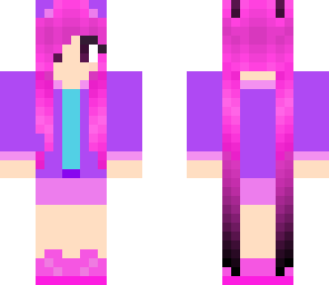 pink hair girl