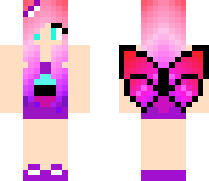 purple and pink girl