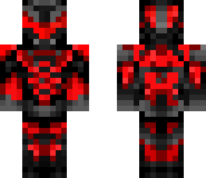 red sci-fi warroir