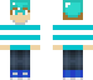 blonde boy with diamond helmet