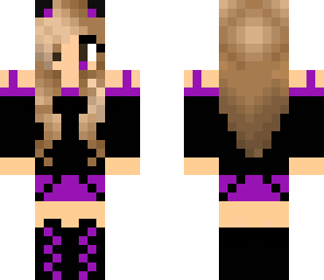 purple cat girl edet