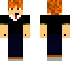 ginger in a suit