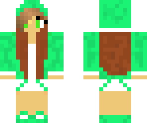  green girl hoodie
