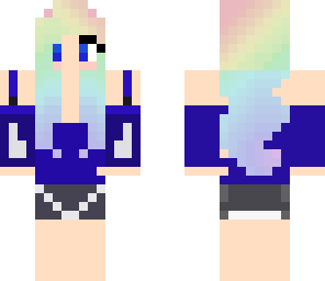 cute rainbow cat girl