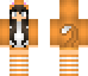 orange cat girl