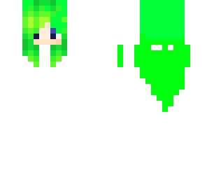 green hair