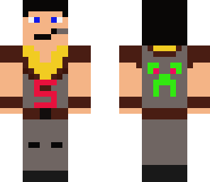 capturedmann with creeper face