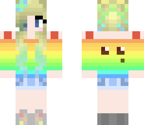 rainbow slime girl