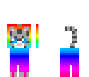 rainbow kitty suit