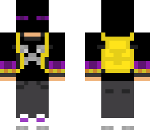 enderman with yellow backpack