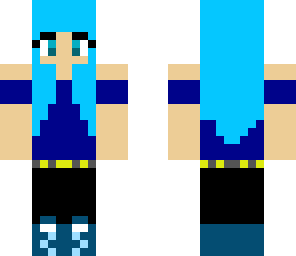 blue girl skin