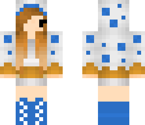 blue cake girl