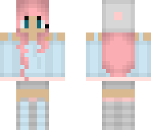 cute pink hair girl