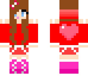 surprised valentines day girl
