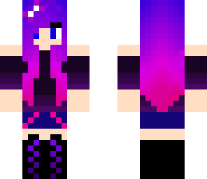awesome multi-colored haired girl