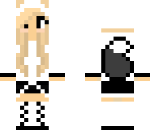 black and blond wolf girl