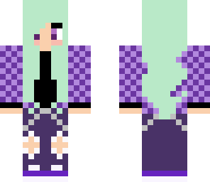 punk purple girl