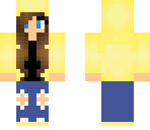 yellow hoodie girl