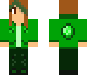 emerald hoodie girl