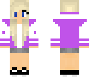 lilac blonde girl