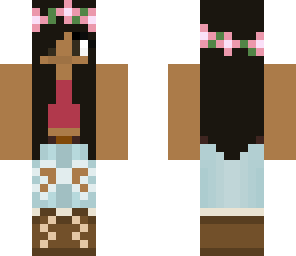 flower child tan girl 
