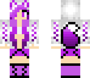 purple wolf hoodie girl