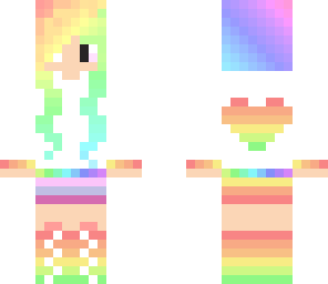 kawaii rainbow girl