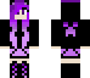 purple haired girl