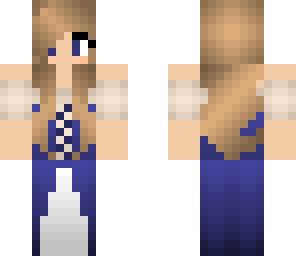 blue medieval girl