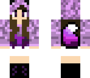 purple fox girl hood change