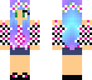 checkered galaxy girl