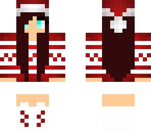 edit of brunet santa girl