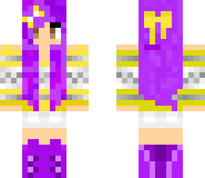 purple hair girl