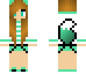 teal wolf girl