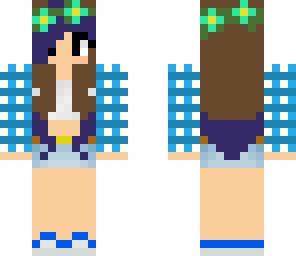 blue headband girl