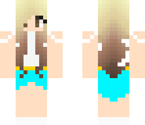 blue dress girl