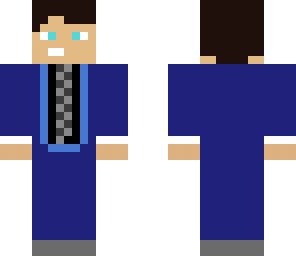 blue suit