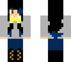 girl with a bow tie