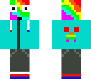 rainbow surprise with headphones