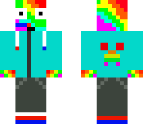 rainbow surprise with headphones