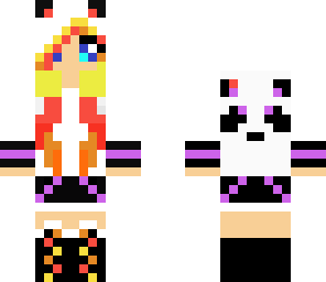 sunset panda girl