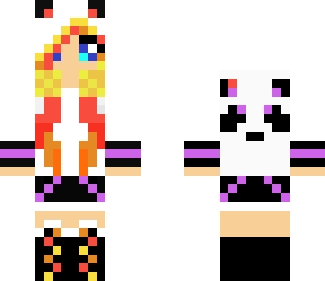 sunset panda girl edit