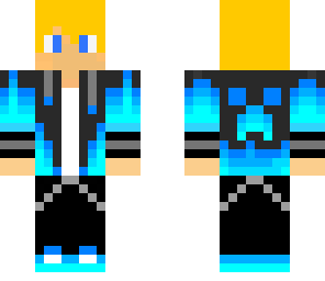 blue hoodie blond