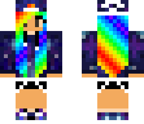 rainbow galaxy girl