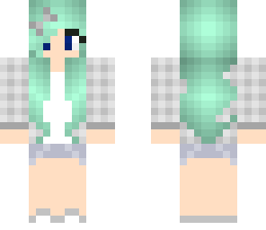 teal hair girl