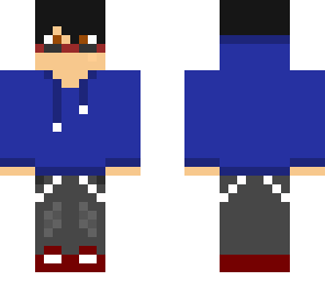 blue hoodie boy