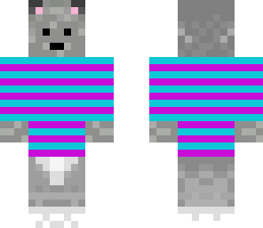purple and aqua dog