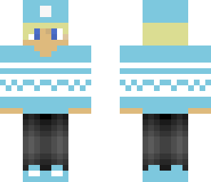 boy with blue sweater